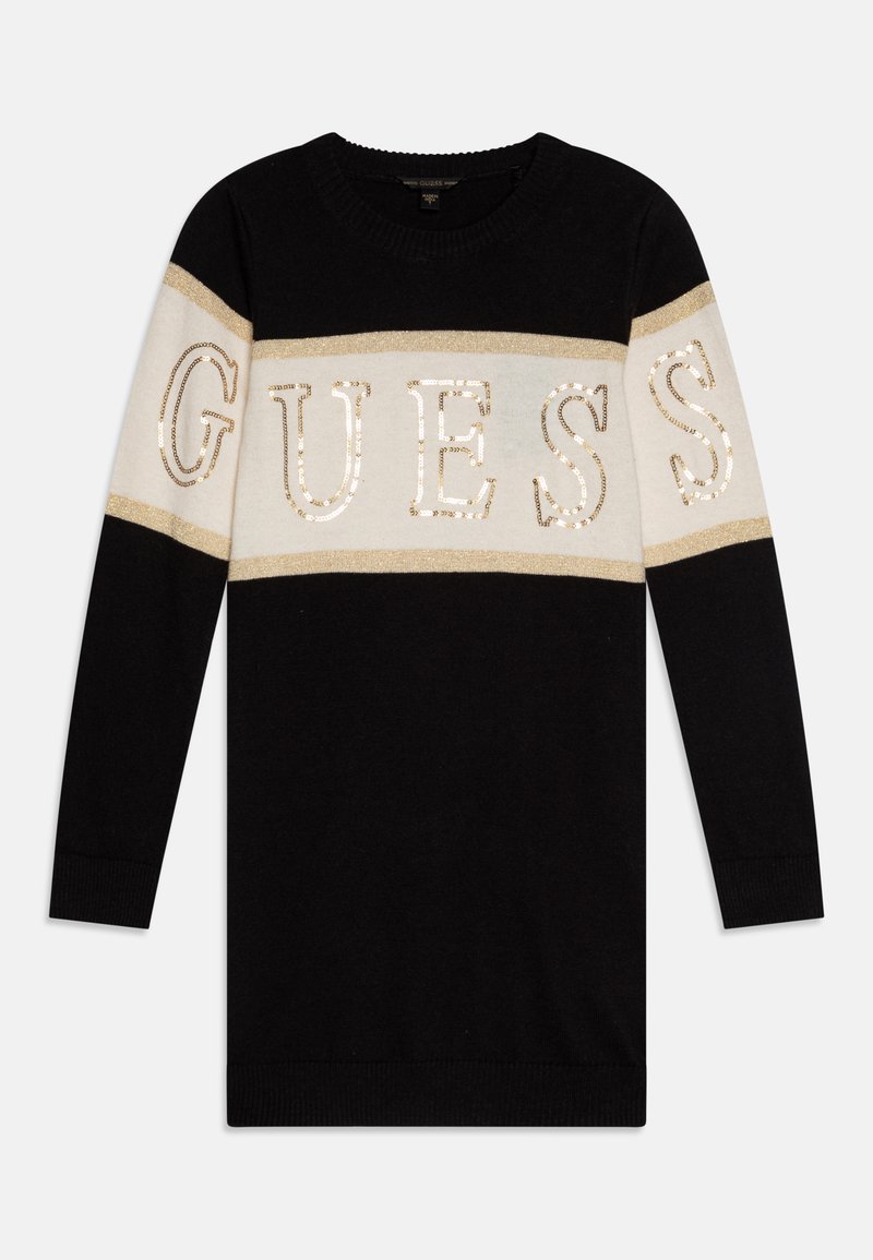 Guess JUNIOR DRESS - Strikket kjole - jet black a996