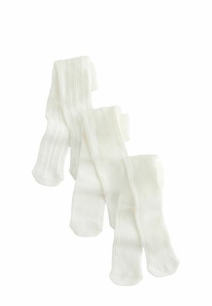 3 PACK - Collants - ecru cable ribbed