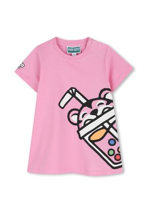 KURZÄRMEL - Jerseyjurk - deep pink