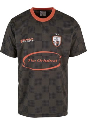 OG SPORT STAR CHECK - T-shirts med print - black red