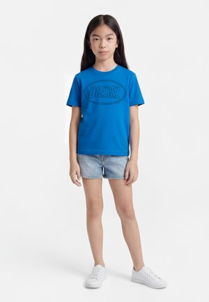 Diesel CIRCLE OVER UNISEX - T-shirt con stampa - bluette