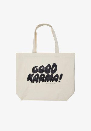 Another Cotton Lab, GOOD KARMA - Shopping bag - white