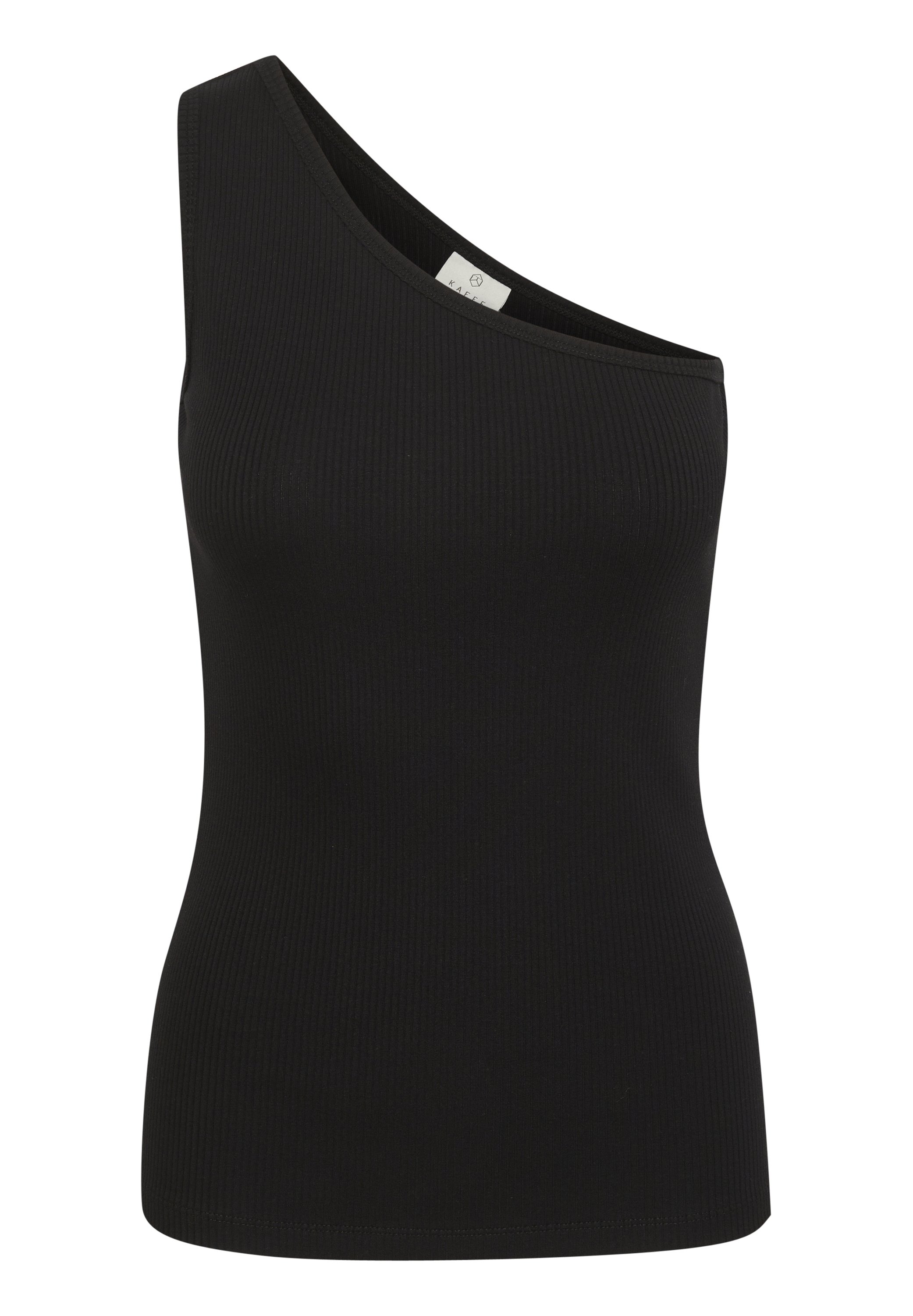 売れ筋商品|||カフェ Tシャツ レディース トップス KAPIA ONE SHOULDER - Top - black deep Kaffe KAPIA ONE SHOULDER - Top - black deep/mottled black