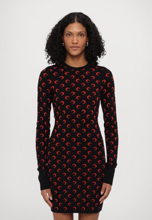 MOON MINI DRESS - Vestido de punto - black