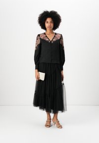 TWINSET SHIRT - Bluse - nero/ruggine