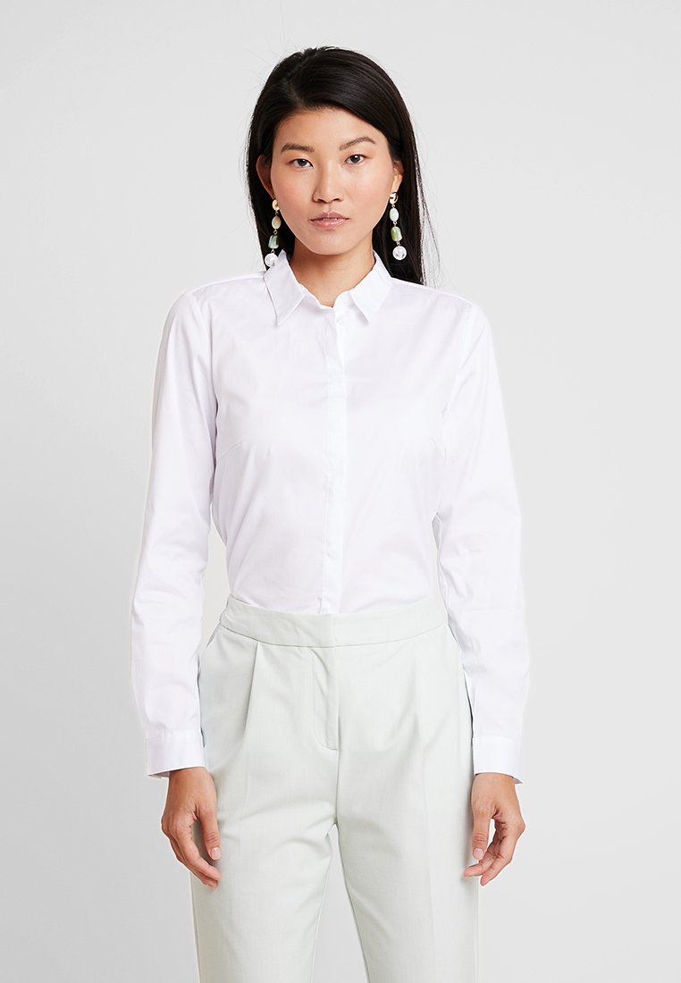 Esprit Collection SOFT BUSINESS Skjorte white Zalando.no Mango PETRA I Skjorte blanco roto Zalando.no