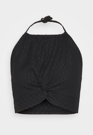 Even&Odd WRINKLE HALTER  - Top - black