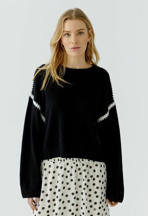 Oui, PULLOVER - Strickpullover - black