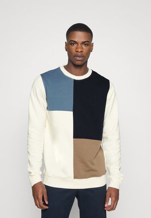 AKALLEN COLORBLOCK TERRY - Sweater - dark navy