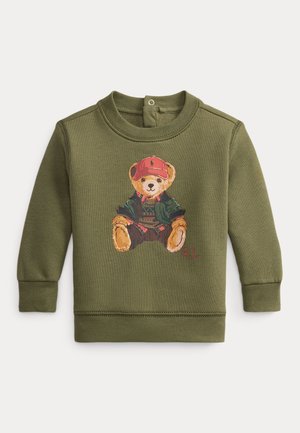 Polo Ralph Lauren, POLO BEAR FLEECE SWEATSHIRT 0-2Y - Суитшърт - cruise olive
