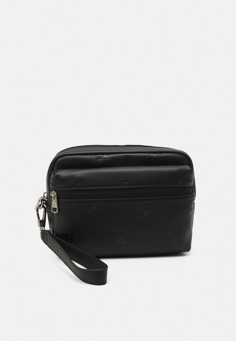 Calvin Klein Jeans MONOGRAM SOFT POUCH UNISEX - Pochette - black