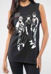 Paradiso Clothing RUN DMC GOLD CHAINS MUSCLE - Top - black