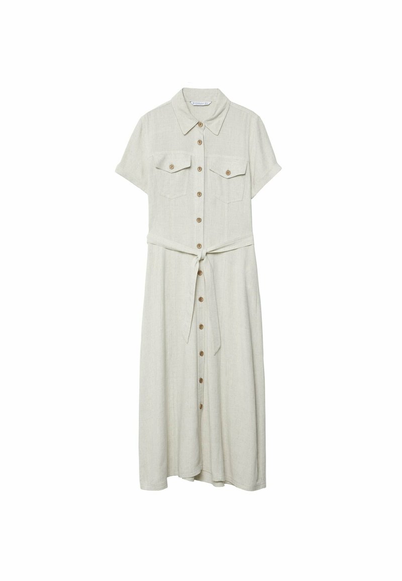 Stradivarius Shirt dress - stone - (Pre-owned) - Zalando.ie