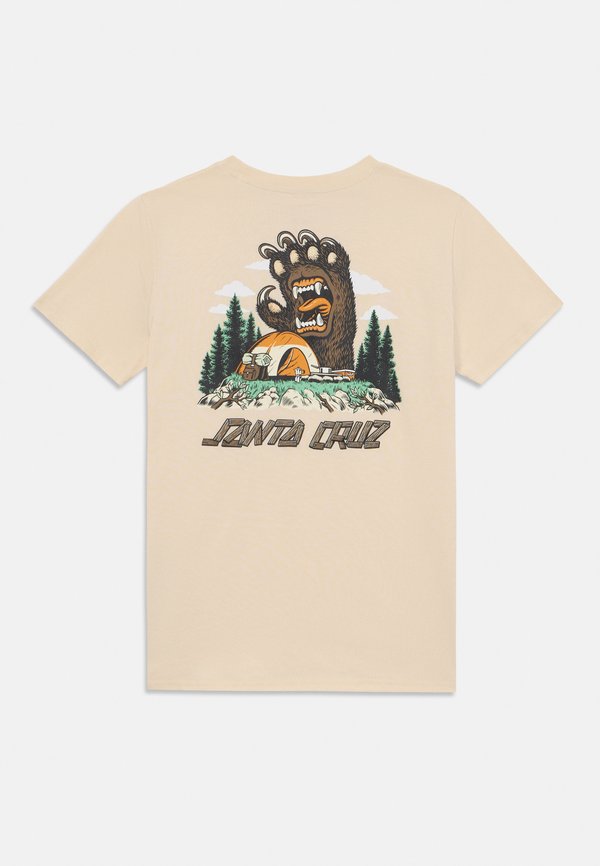 YOUTH SCREAMING GRIZZLY UNISEX - Print T-shirt - chalk2