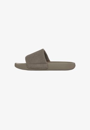 MCM, MCM X WE THE BEST SLIDES IN ULTRASUEDE UNISEX - Badesandale - grey