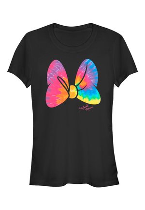 MICKEY & FRIENDS TIE DYE BOW - T-shirt con stampa - black