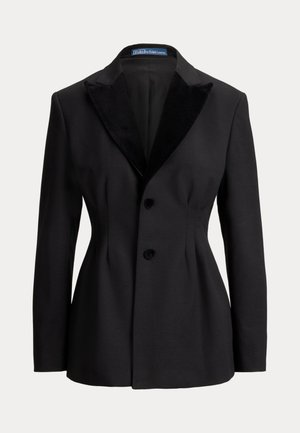 Polo Ralph Lauren, SINGLE-BREASTED PLEATED TUXEDO JACKET - Blazer - polo black
