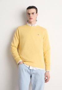 GANT SHIELD C NECK - Sweatshirt - dusty yellow