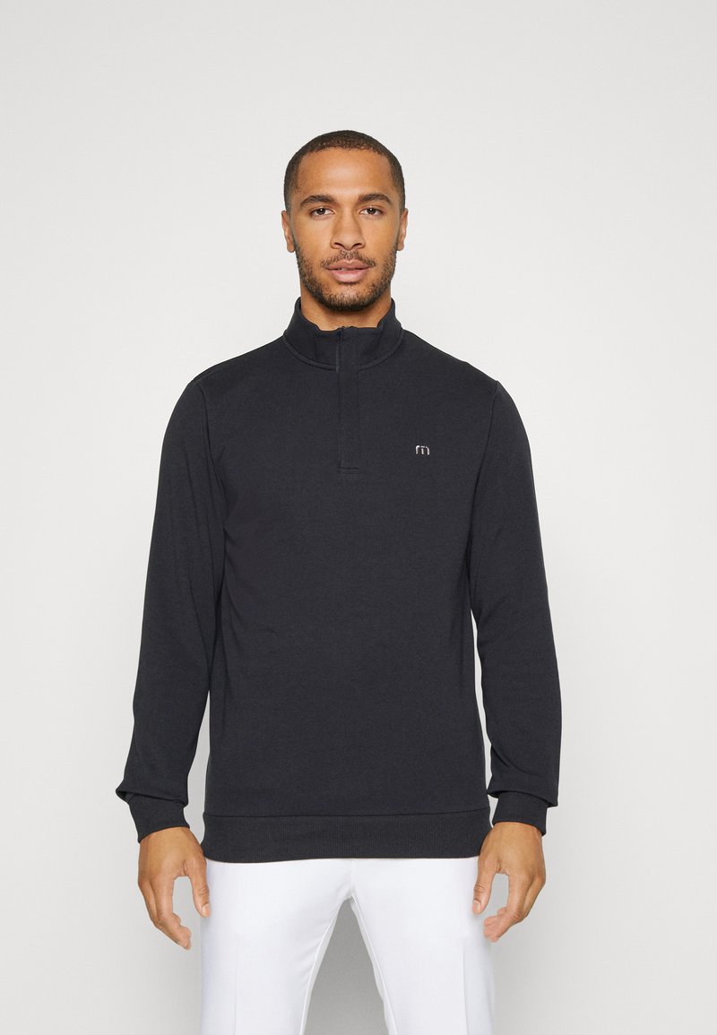 TravisMathew CLOUD QUARTER ZIP Sweatshirt black/noir ZALANDO.FR
