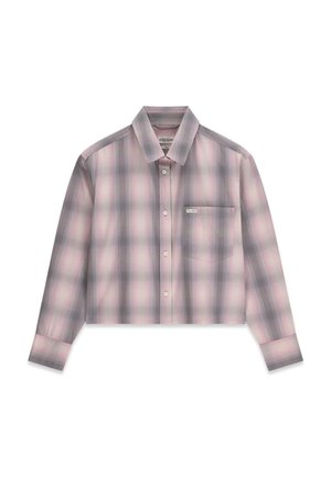 Guess, GEKÜRZTES BEDRUCKTES HEMD - Hemdbluse - mehrfarbig grau