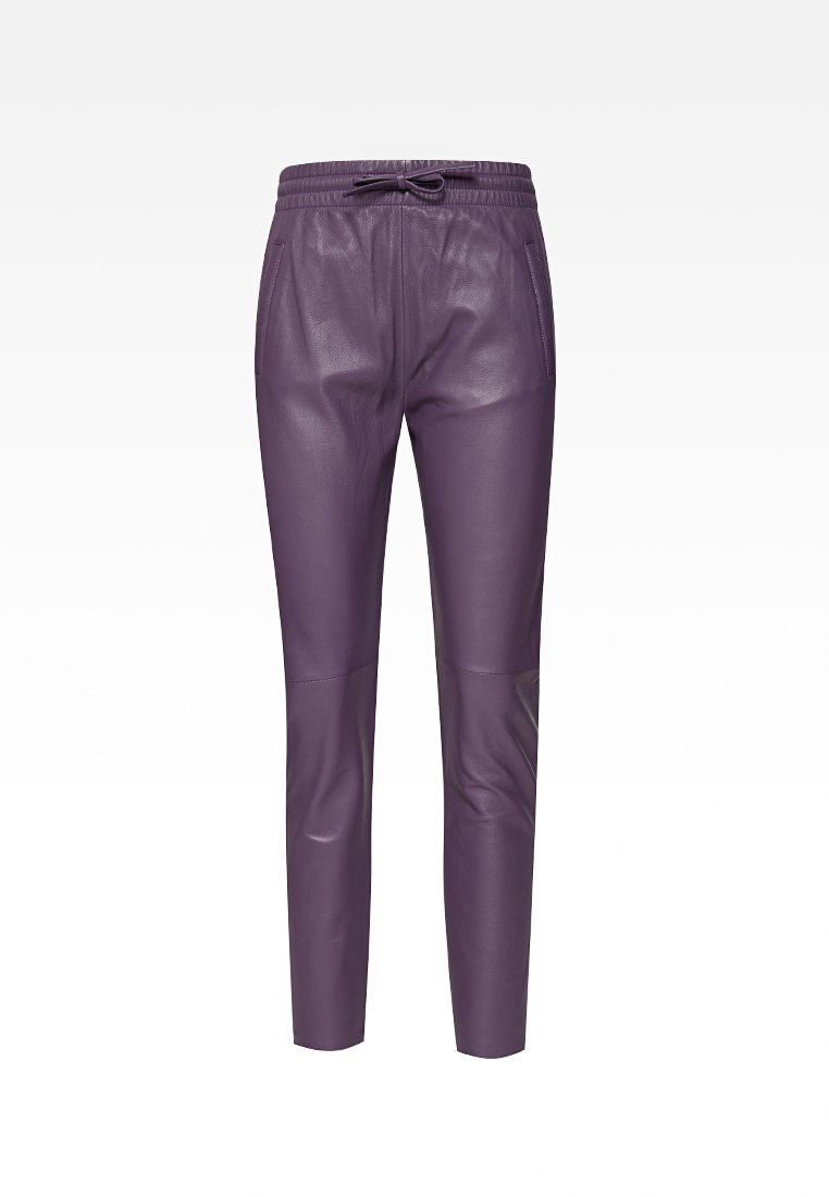 Oakwood Leren broek paars