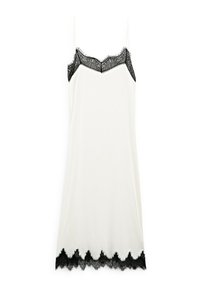 CONTRAST LACE-TRIMMED MIDI - Vardagsklänning - white