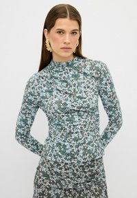 GATHERED - T-shirt à manches longues - printed brown