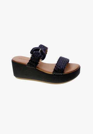 Inuovo, MULES - Ciabattine con tacco - black