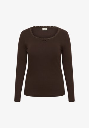 Kaffe Curve, KCBRITT LONG SLEEVE - Camiseta de manga larga - coffee bean