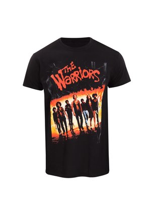 WARRIORS LINE UP ANGLE - T-shirt imprimé - black