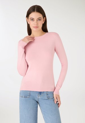 Terranova, A TINTA CON GIROCOLLO - Maglione - rosa