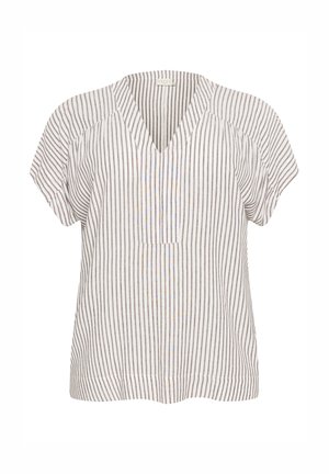 Kaffe Curve KCMILLE - Bluse - chalk fudge stripe