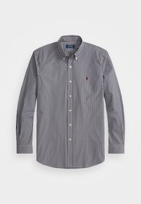 SLIM FIT STRIPED STRETCH POPLIN SHIRT - Camicia - newport navy/white
