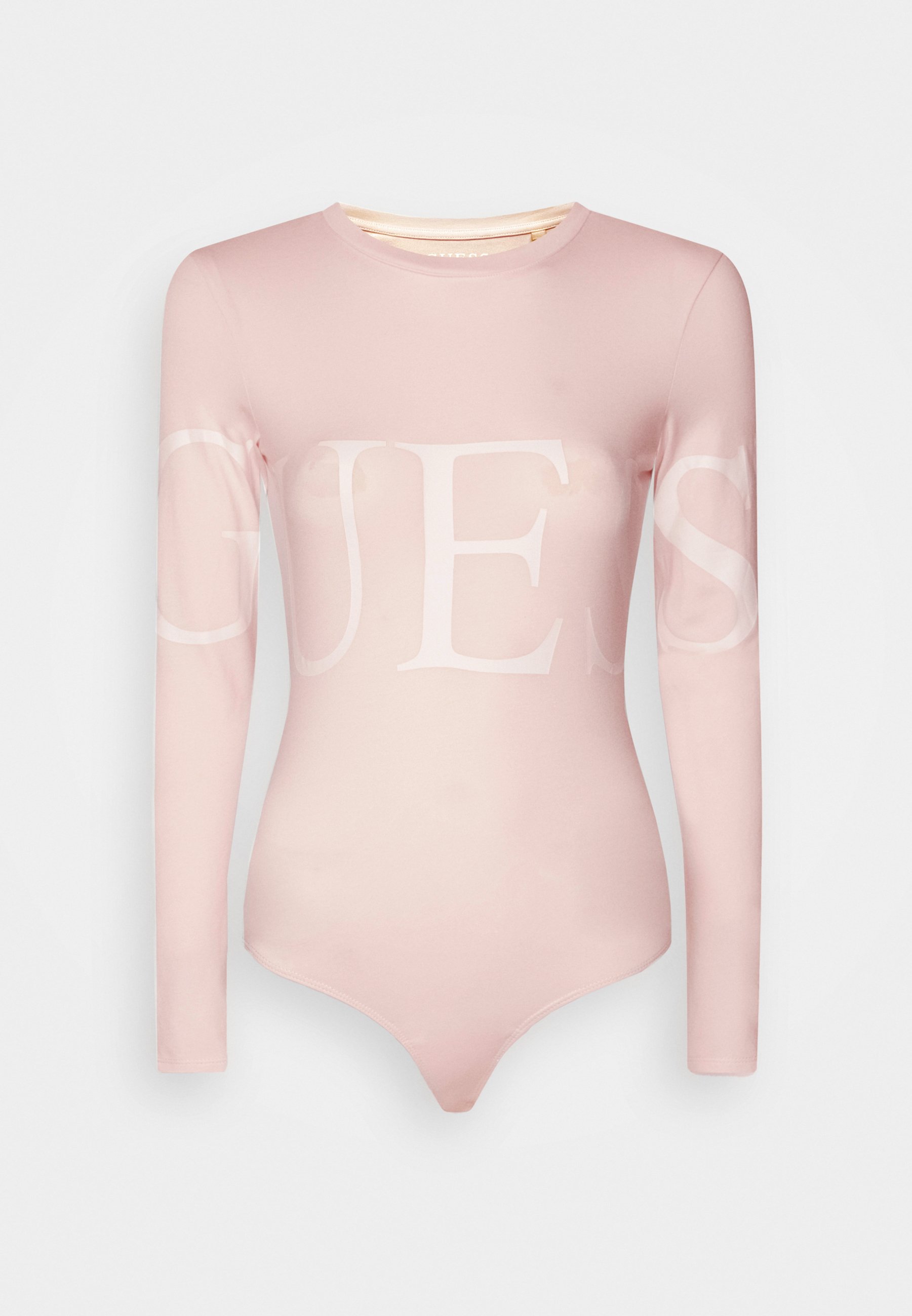 Guess LOGO BODY - Langarmshirt - jet black/schwarz - Zalando.de
