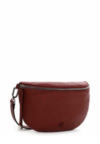 Pruun nahast vöökott hõbedase tõmblukuga ja eemaldatava rihmaga, esiküljel väike „SF“ logo reljeefne.