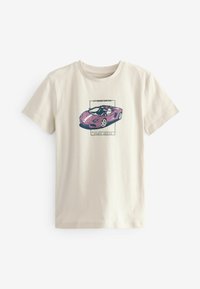Next SHORT SLEEVE GRAPHIC 3 PACK STANDARD - Apdrukāts T-krekls - navy blue khaki green car