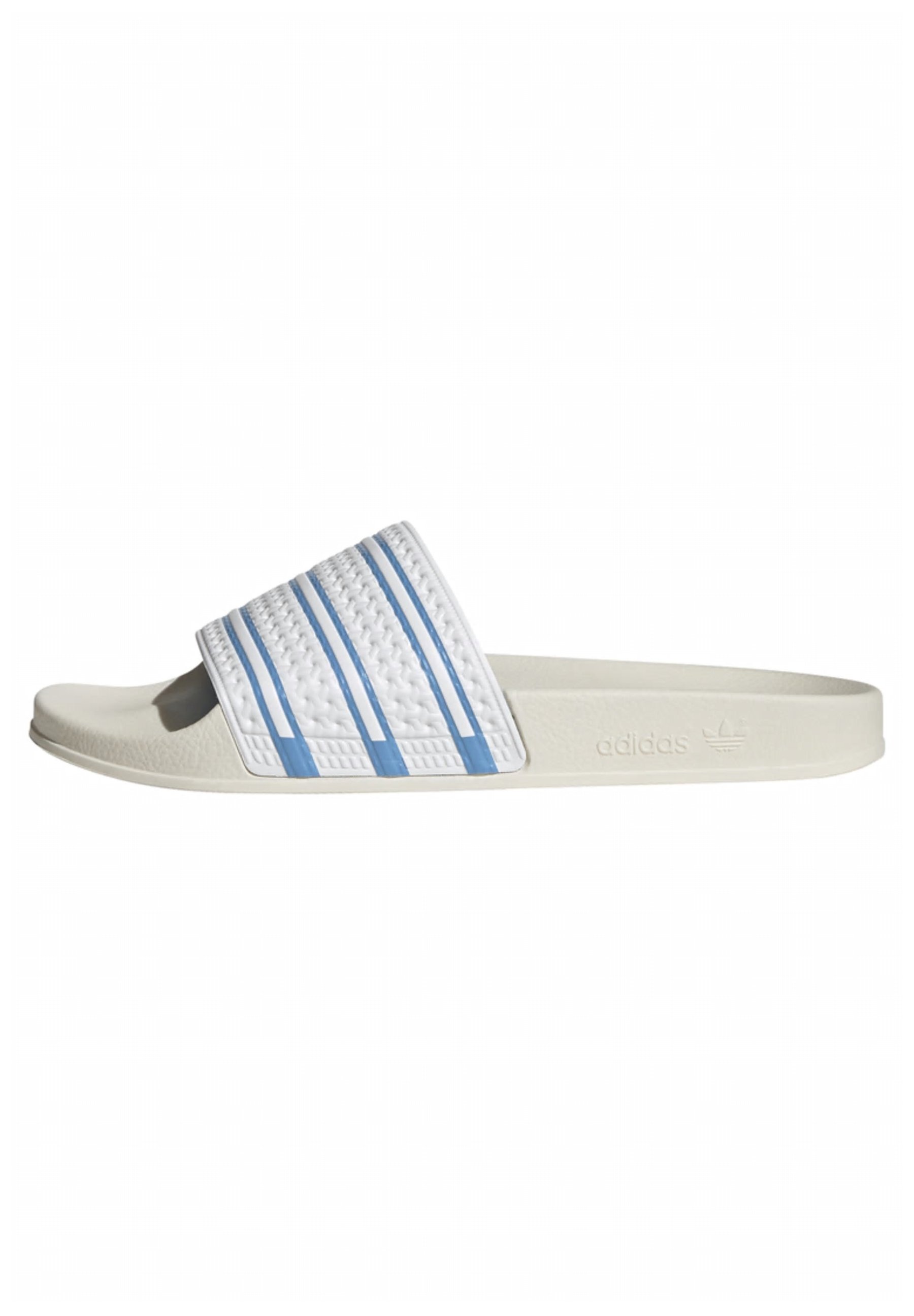 adidas Originals ADILETTE UNISEX - Chanclas de dedo white/azul - Zalando.es