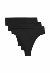 Marks & Spencer 3 PACK FLEXIFIT HIGH WAISTED - String - black
