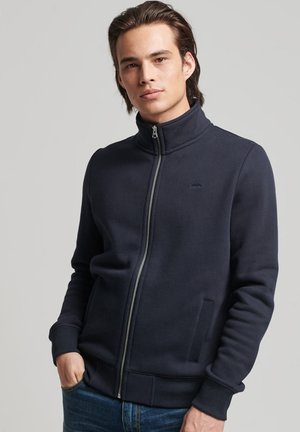 VINTAGE LOGO - Felpa con zip - eclipse navy