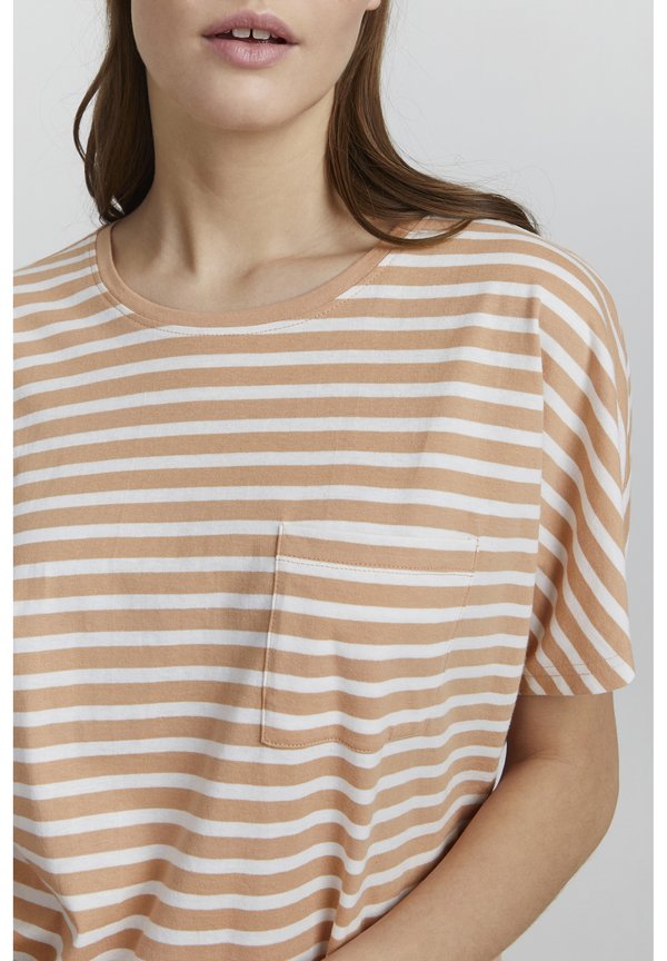 OXSTEFFI - Print T-shirt - mahogany rose3