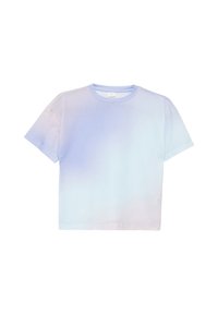 s.Oliver IM BOXY FIT MIT SUBLIMATION - T-shirt print - himmelblau