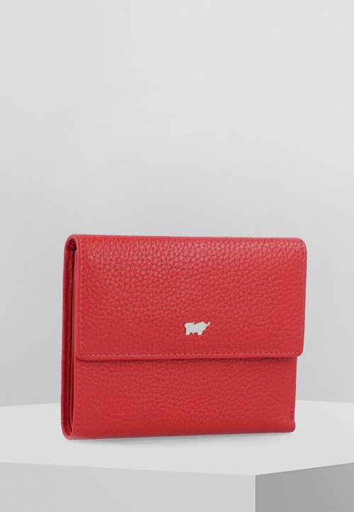 Portefeuille Porte-Monnaie BRAUN BUFFEL En Cuir Vintage - Occasion - Modèle TBEG Gris