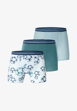 Schiesser, 3-PACK 95/5 - Lange Boxershorts - grün