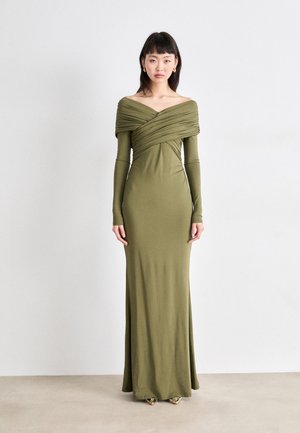 NEA OFF SHOULDER MAXI DRESS - Ballkjole - olive