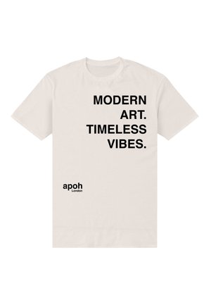 APOH LONDON MODERN ART SLOGAN - T-shirt imprimé - light sand