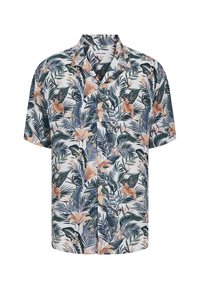 JJEJEFF TROPICAL RESORT SHIRT - Camicia - cloud dancer