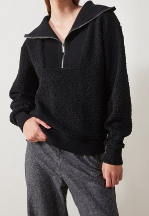 Fleece jumper - black
