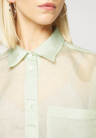 WOOD WOOD BETH CRINKLED SHIRT - Blusa com botões - light green