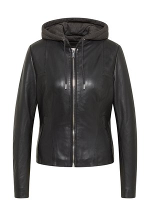 Leather jacket - schwarz