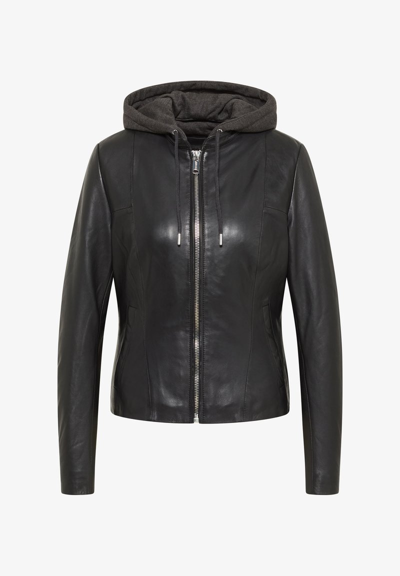 Mustang Lederjacke - schwarz